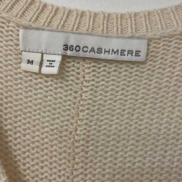 360 Cashmere cream sweater size medium - Picture 3 of 12